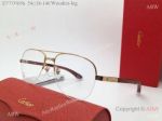 Wholesale Replica Cartier Santos de Eyeglasses Wooden leg EYE00056